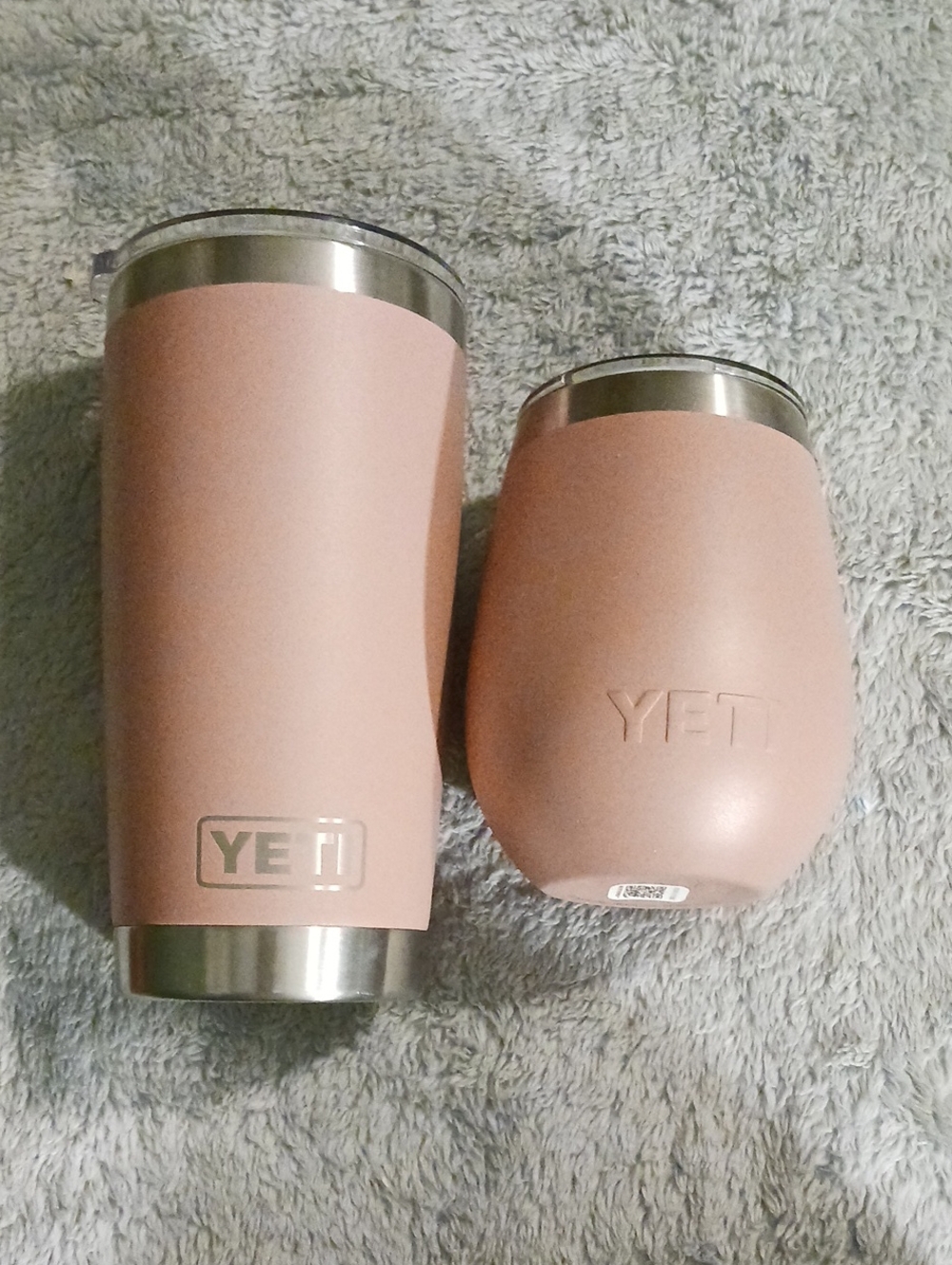 Two Pink Yeti Tumblers